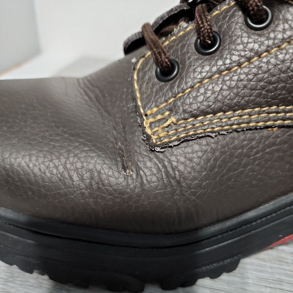 Skechers‎ Burgin Work Men's Boots Size 9 Brown Leather Slip Resistant Shoes - Picture 11 of 13